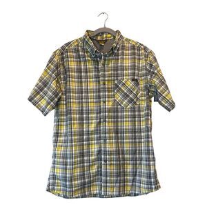 Eddie Bauer button-up plaid pattern-  medium